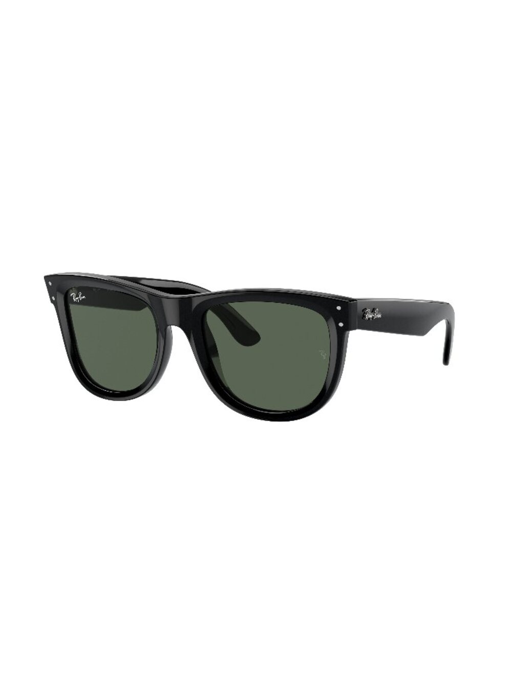 New Ray-Ban Unisex Sunglasses Black Square Green Lens Injected Frame Ray Ban 53
